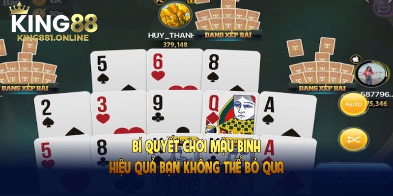 Những bí quyết chơi game Mậu binh hiệu quả nhất