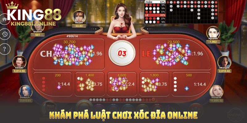 Luật chơi cơ bản của xóc đĩa online tại King88